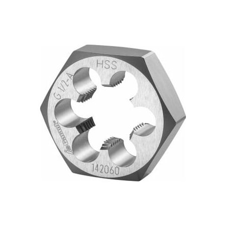 Garant 1/2in-14 HSS Hex Die, for Whitworth Pipe Threads 142060 G1/2